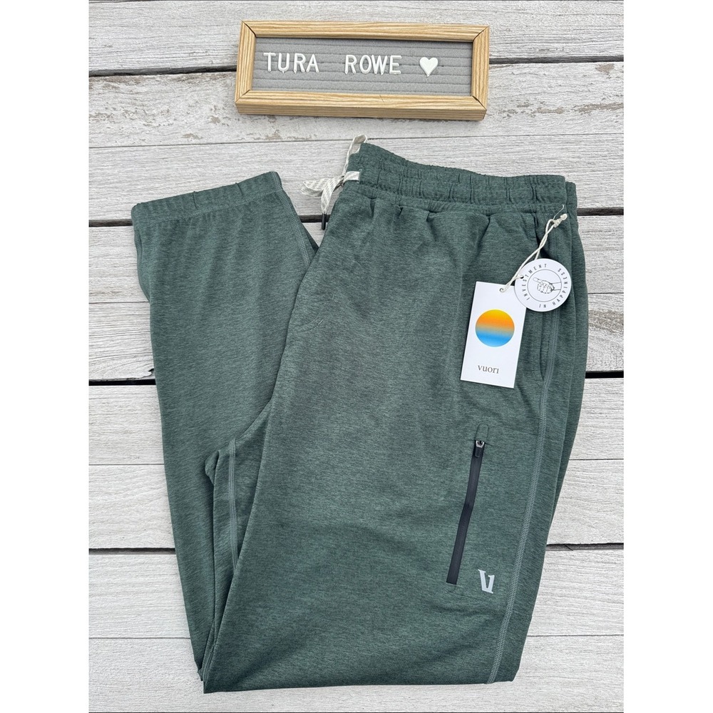 Vuori Sunday Performance Sweatpant Agate Green Heather Men's XL NWT